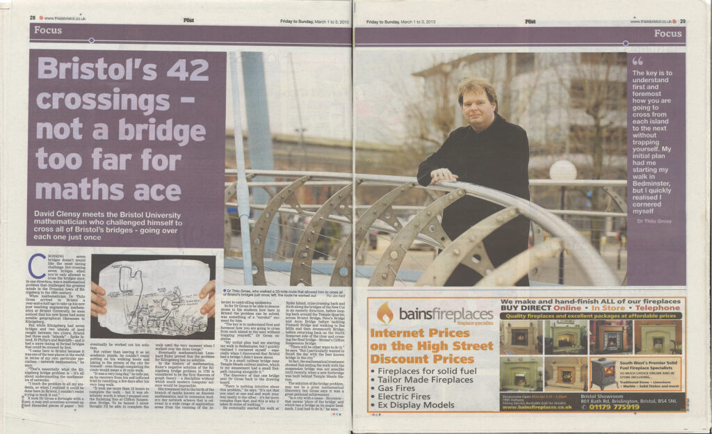 Coverage of the Original Walk in the Bristol Post