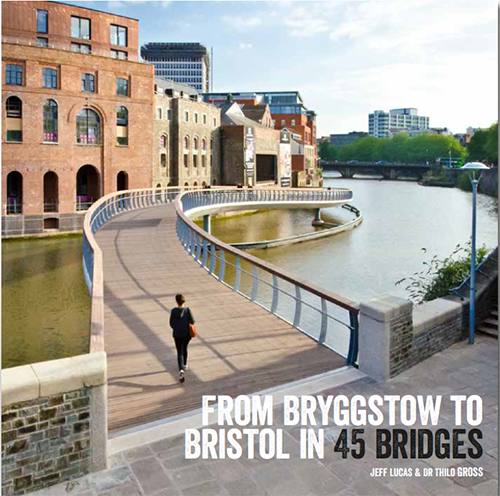 "From Bryggstow to Bristol in 45 Bridges" book cover.