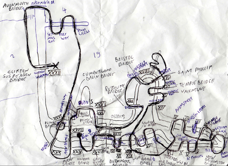 Original plan for the walk.