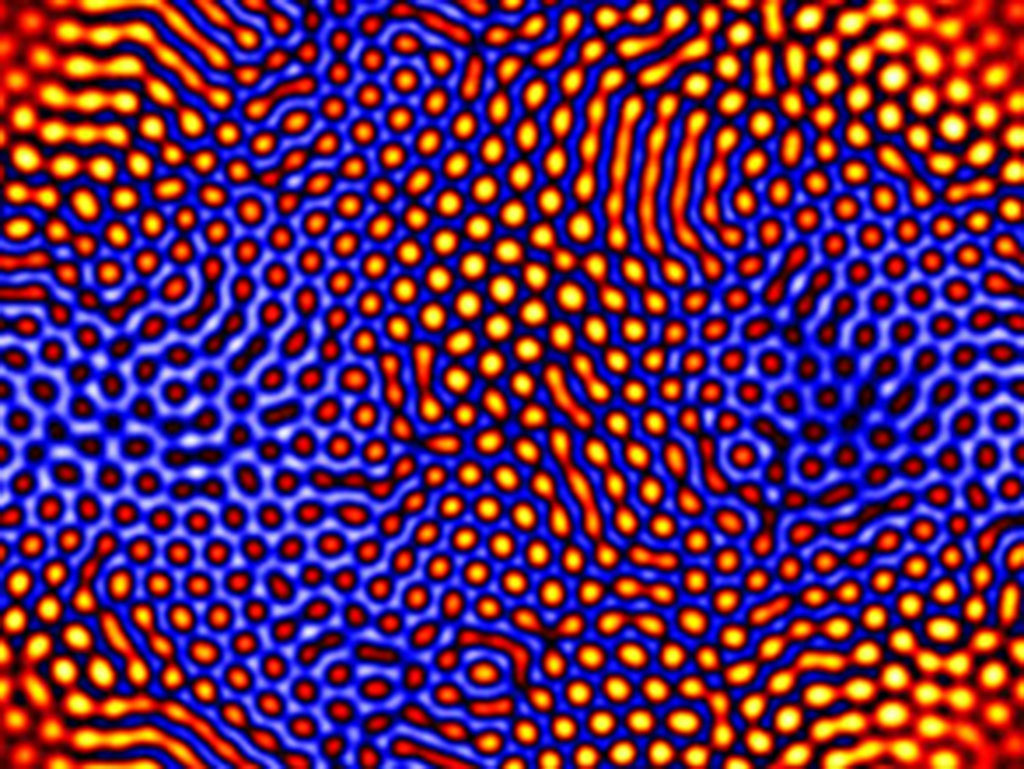 Self-organized pattern "stripes of points"