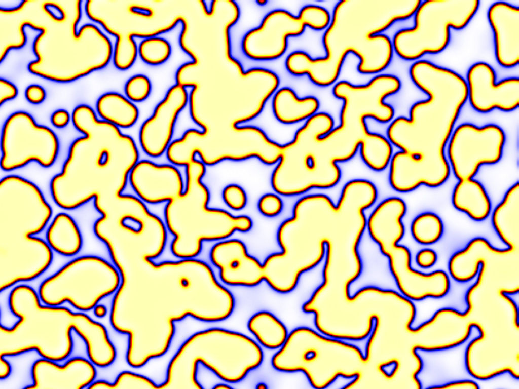 Self organizing pattern "splash"
