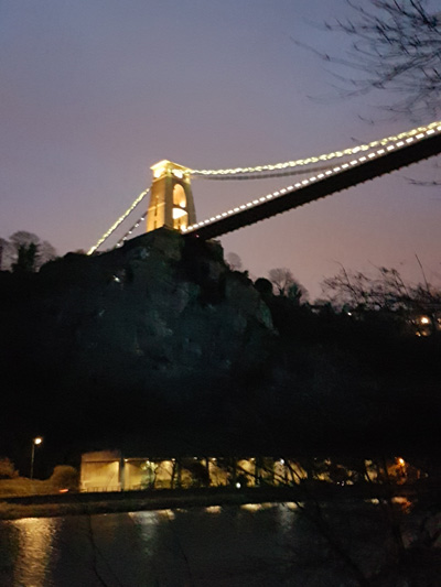 Clifton Suspension Bridge at Night